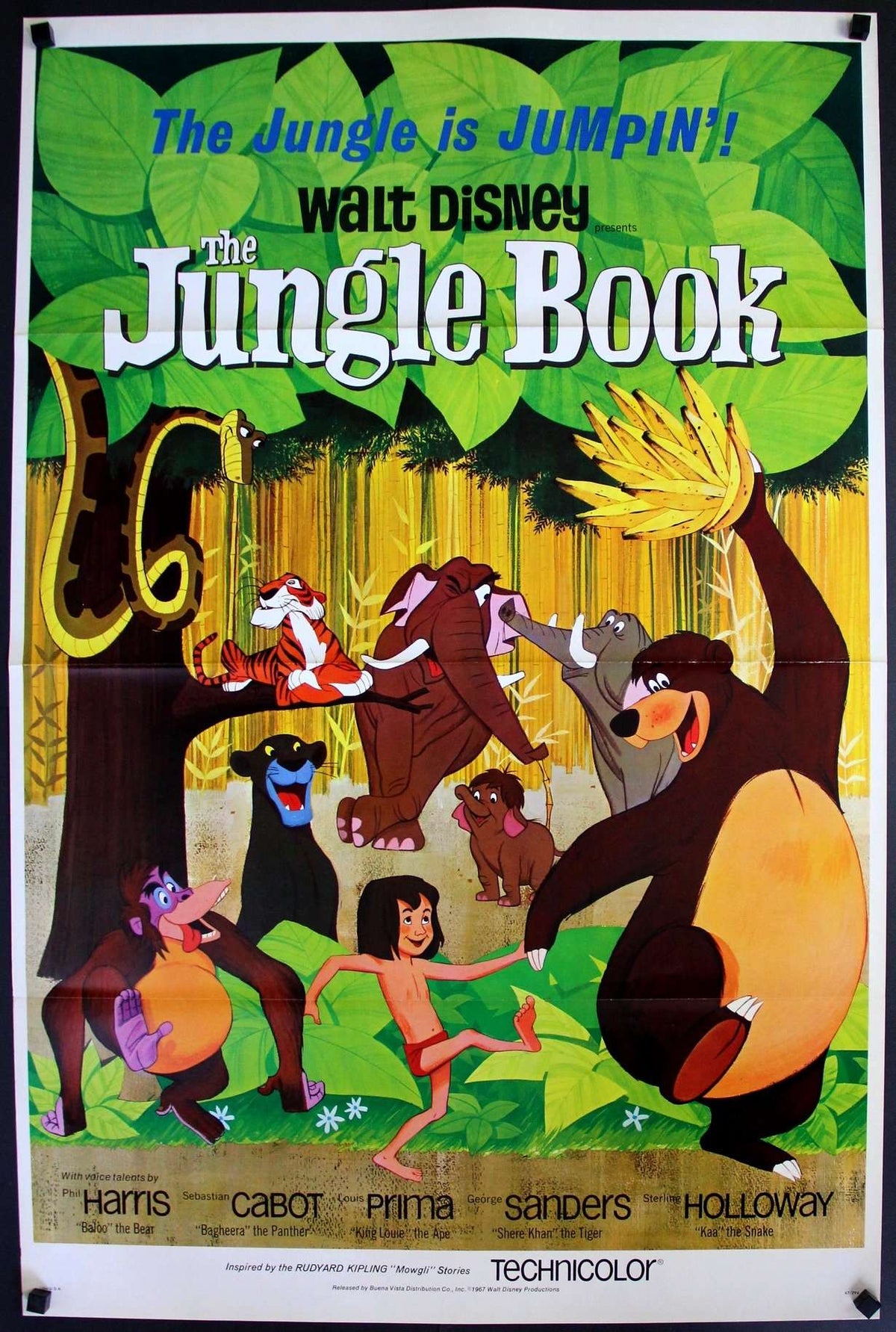 Jungle Book (1967) original movie poster for sale at Original Film Art - Vintage Movie Posters