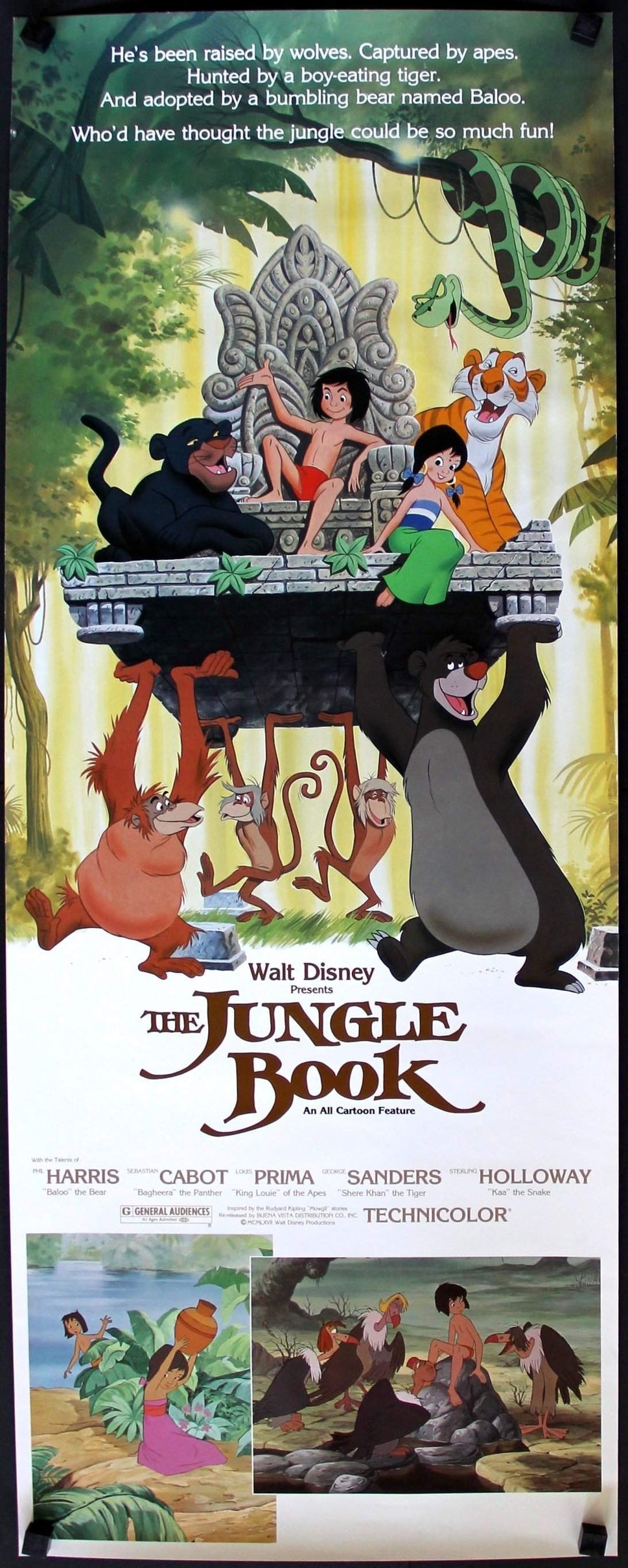 Jungle Book (1967) original movie poster for sale at Original Film Art - Vintage Movie Posters