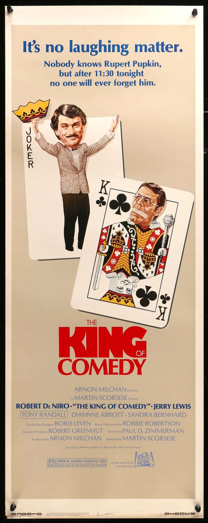 King of Comedy (1983) original movie poster for sale at Original Film Art