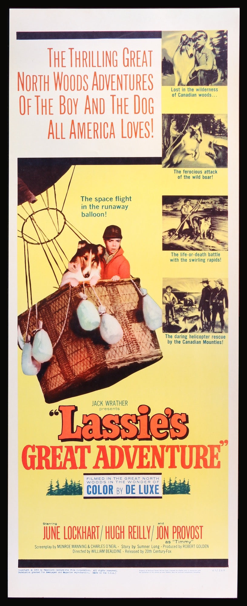 Lassie&#39;s Great Adventure (1963) original movie poster for sale at Original Film Art - Vintage Movie Posters