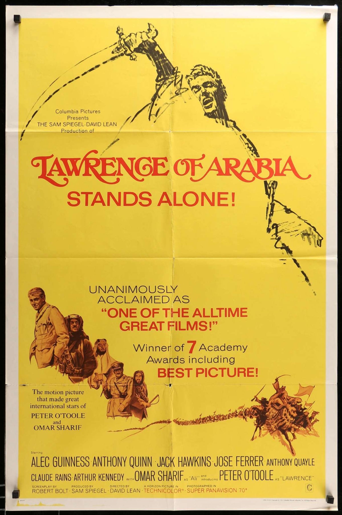 Lawrence of Arabia (1962) original movie poster for sale at Original Film Art
