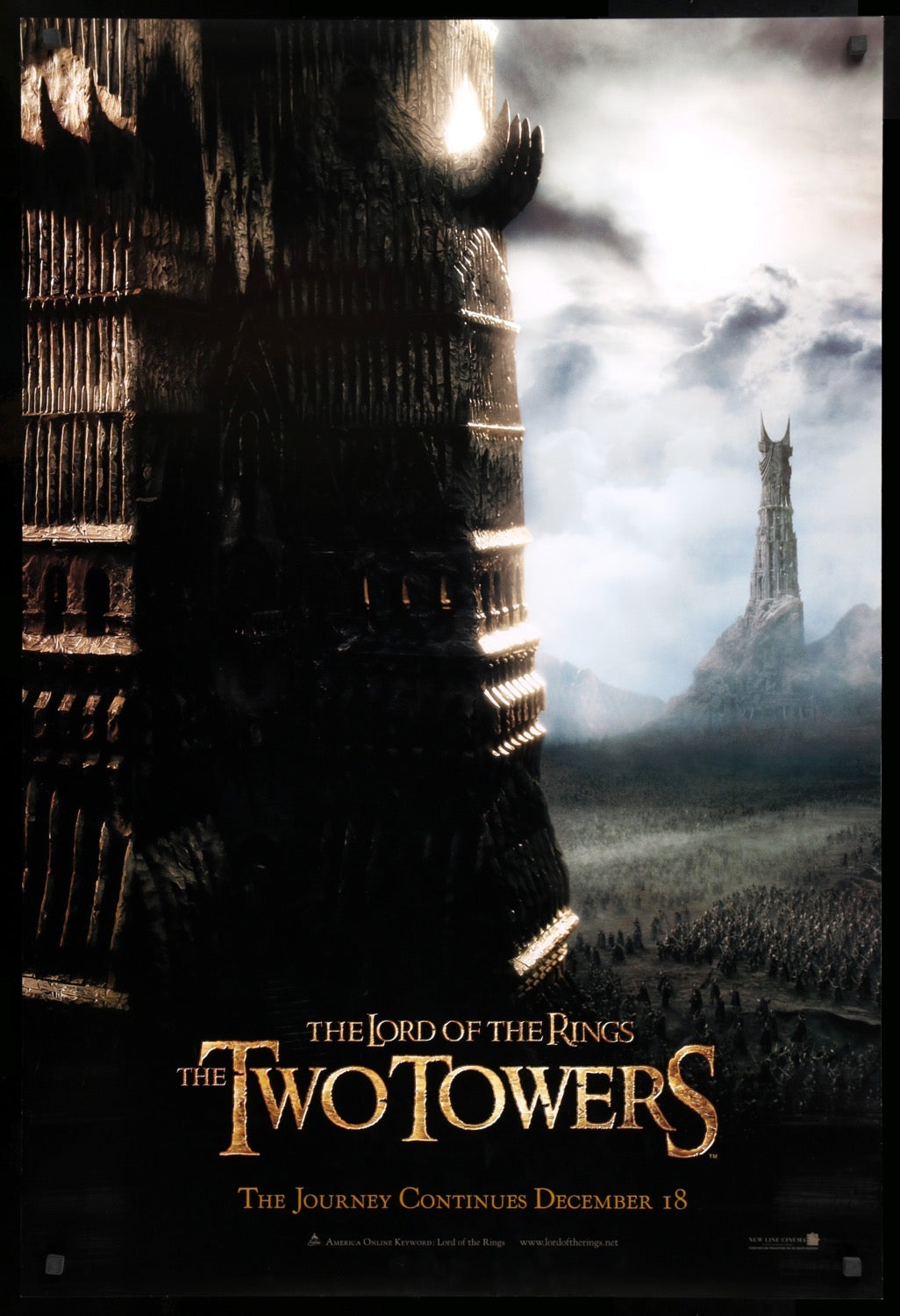 Lord of the Rings: The Two Towers (2002) original movie poster for sale at Original Film Art