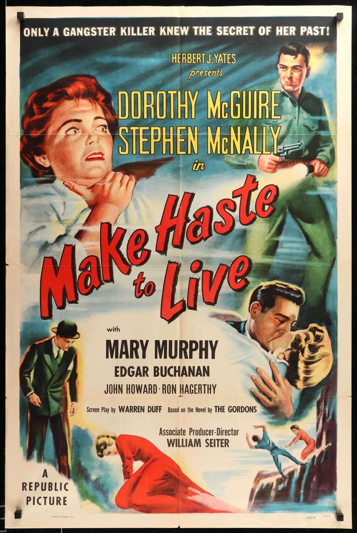 Make Haste to Live (1954) original movie poster for sale at Original Film Art