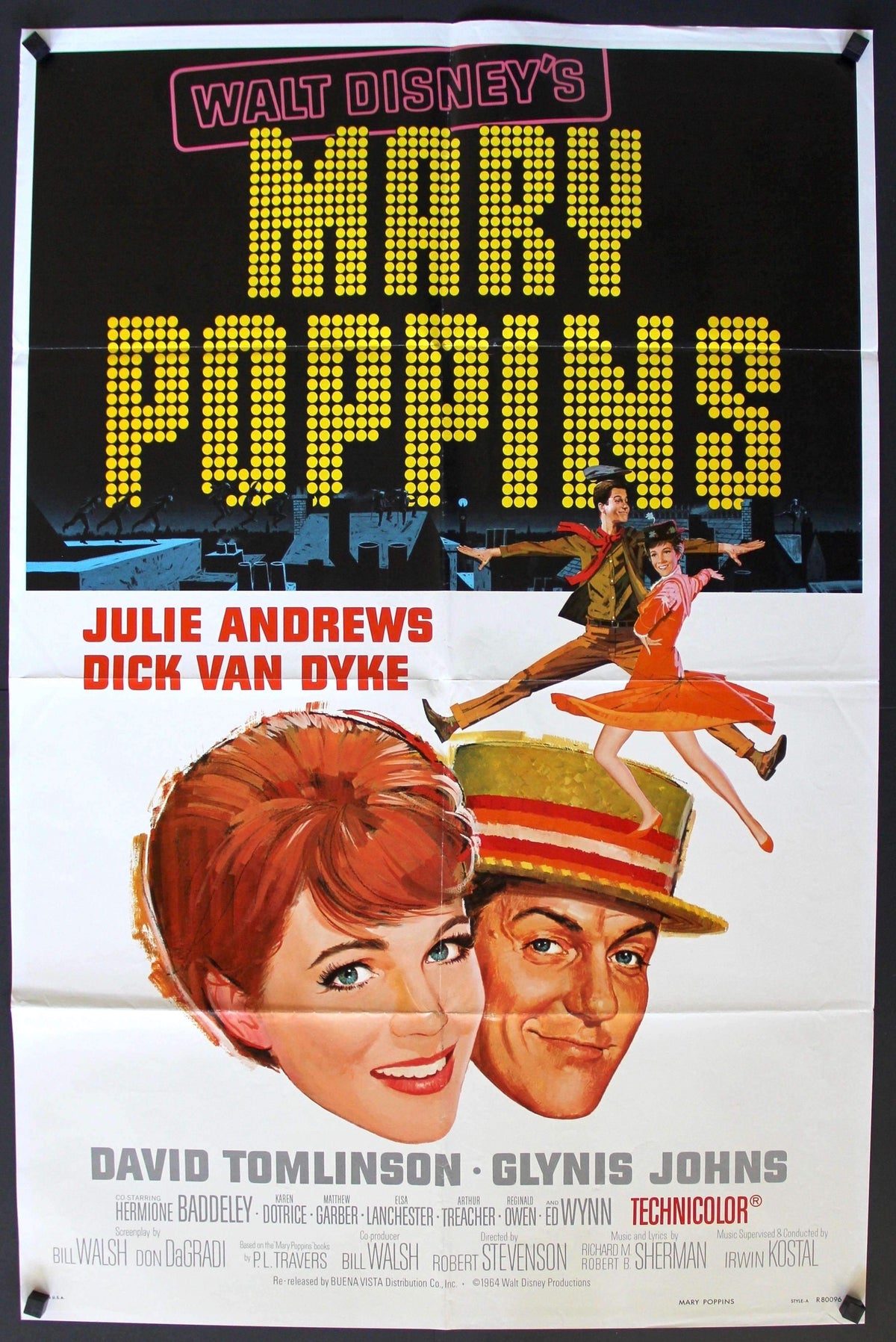 Mary Poppins (1964) original movie poster for sale at Original Film Art