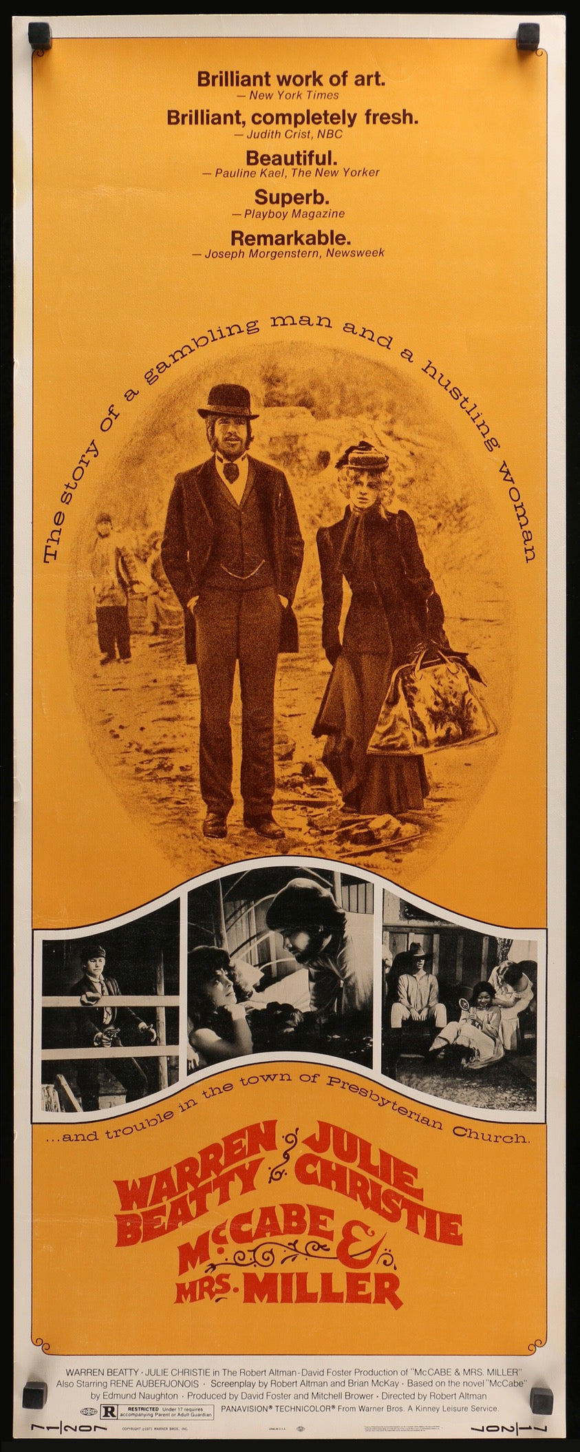 McCabe &amp; Mrs. Miller (1971) original movie poster for sale at Original Film Art - Vintage Movie Posters