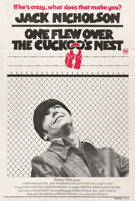 One Flew Over the Cuckoo's Nest (1975) original movie poster for sale at Original Film Art - Vintage Movie Posters