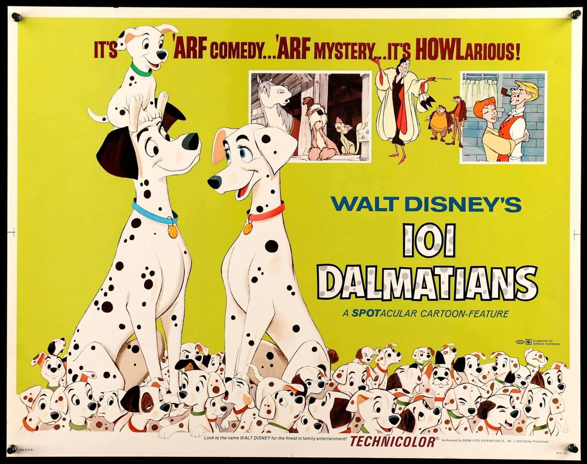 101 Dalmatians (1961) original movie poster for sale at Original Film Art