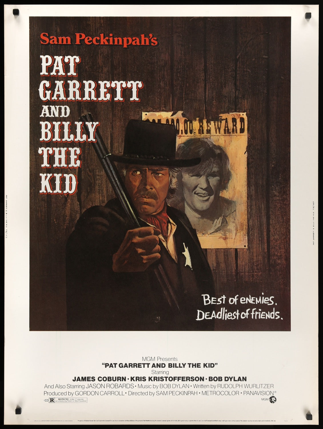 Pat Garrett and Billy the Kid (1973) original movie poster for sale at Original Film Art - Vintage Movie Posters