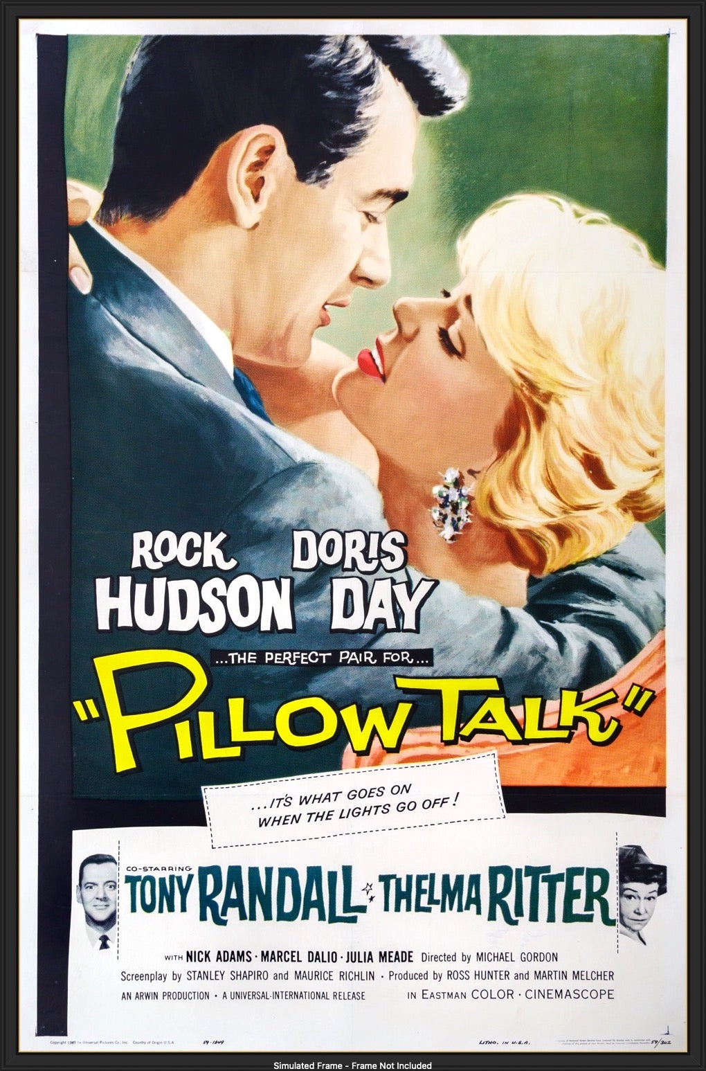 Pillow Talk (1959) original movie poster for sale at Original Film Art - Vintage Movie Posters