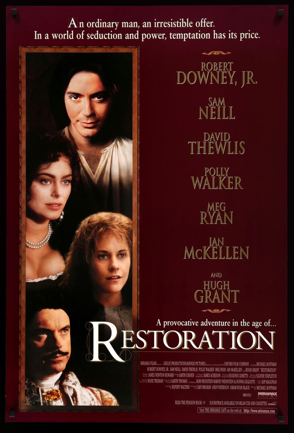 Restoration (1995) original movie poster for sale at Original Film Art