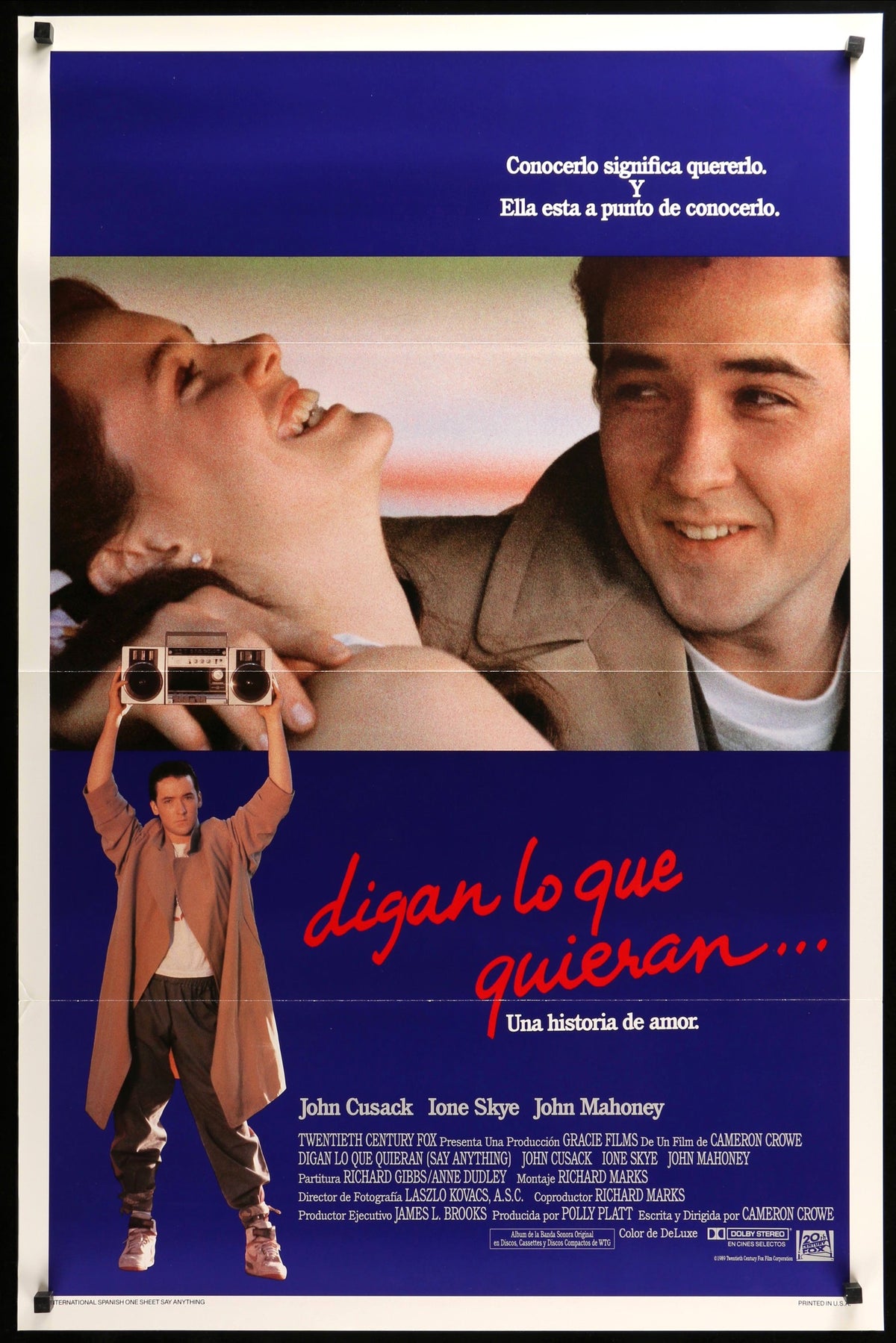 Say Anything (1989) original movie poster for sale at Original Film Art