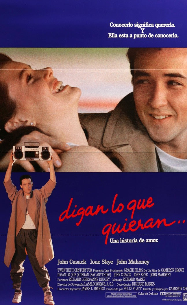 Say Anything (1989) original movie poster for sale at Original Film Art - Vintage Movie Posters