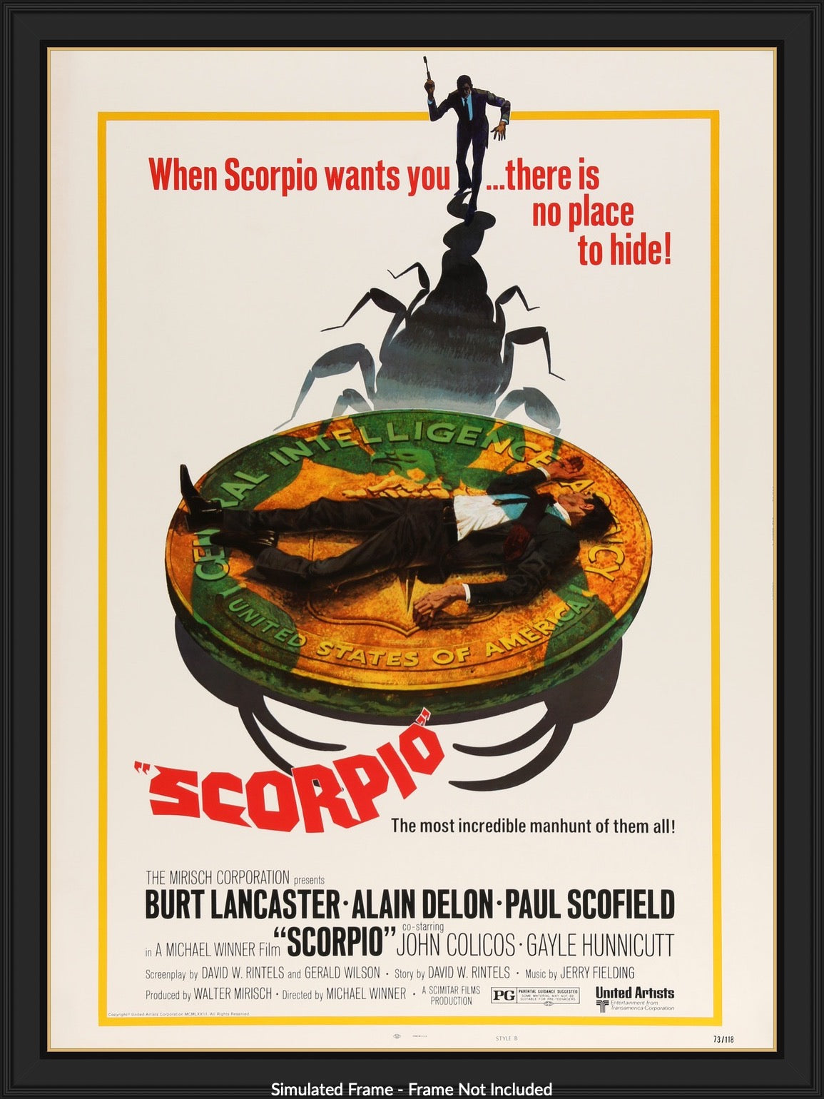 Scorpio (1973) original movie poster for sale at Original Film Art - Vintage Movie Posters