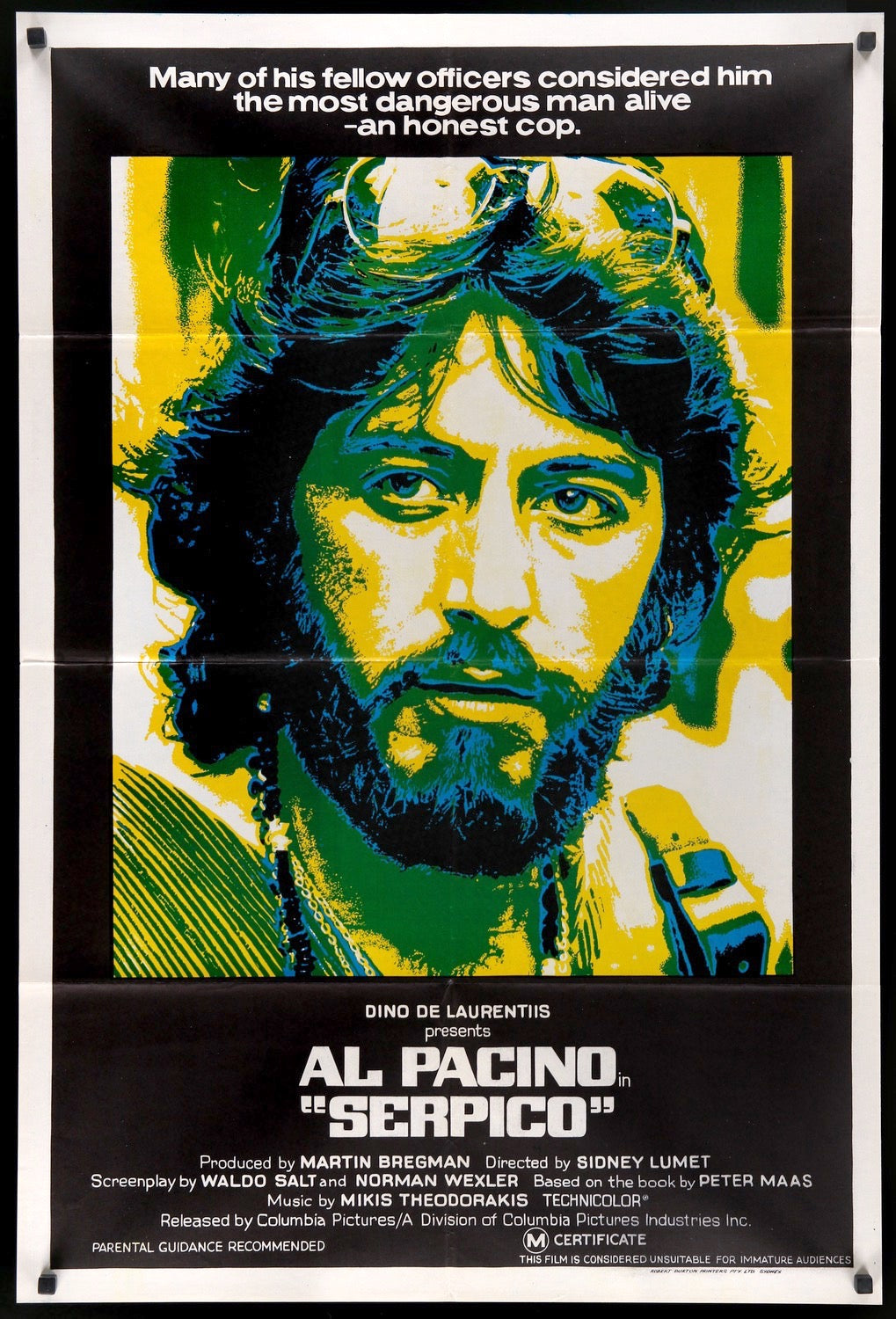 Serpico (1974) original movie poster for sale at Original Film Art