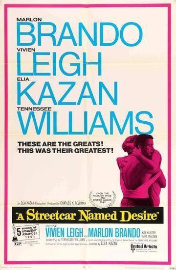 A Streetcar Named Desire (1951) original movie poster for sale at Original Film Art - Vintage Movie Posters