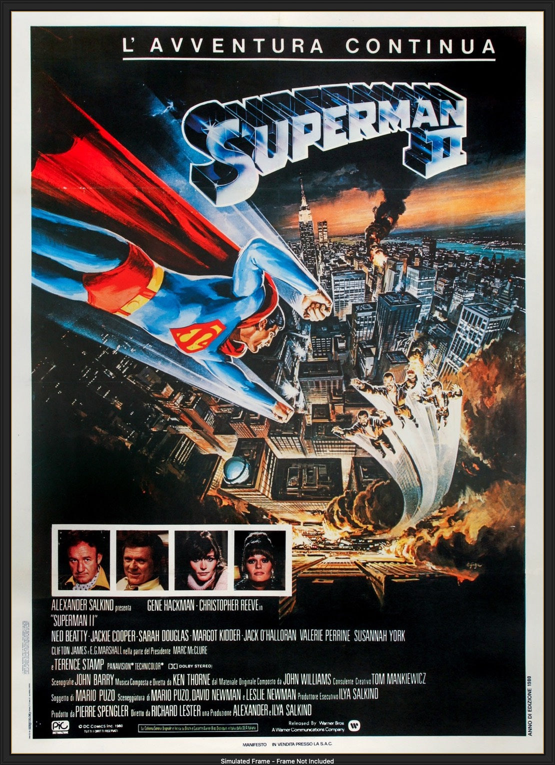 Superman II (1980) original movie poster for sale at Original Film Art - Vintage Movie Posters