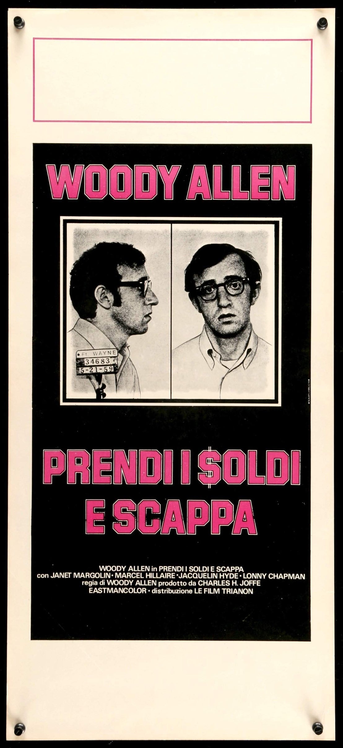 Take the Money and Run (1969) original movie poster for sale at Original Film Art - Vintage Movie Posters