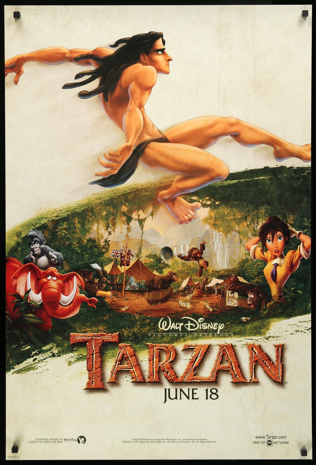 Tarzan (1999) original movie poster for sale at Original Film Art