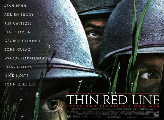 Thin Red Line (1998) original movie poster for sale at Original Film Art - Vintage Movie Posters