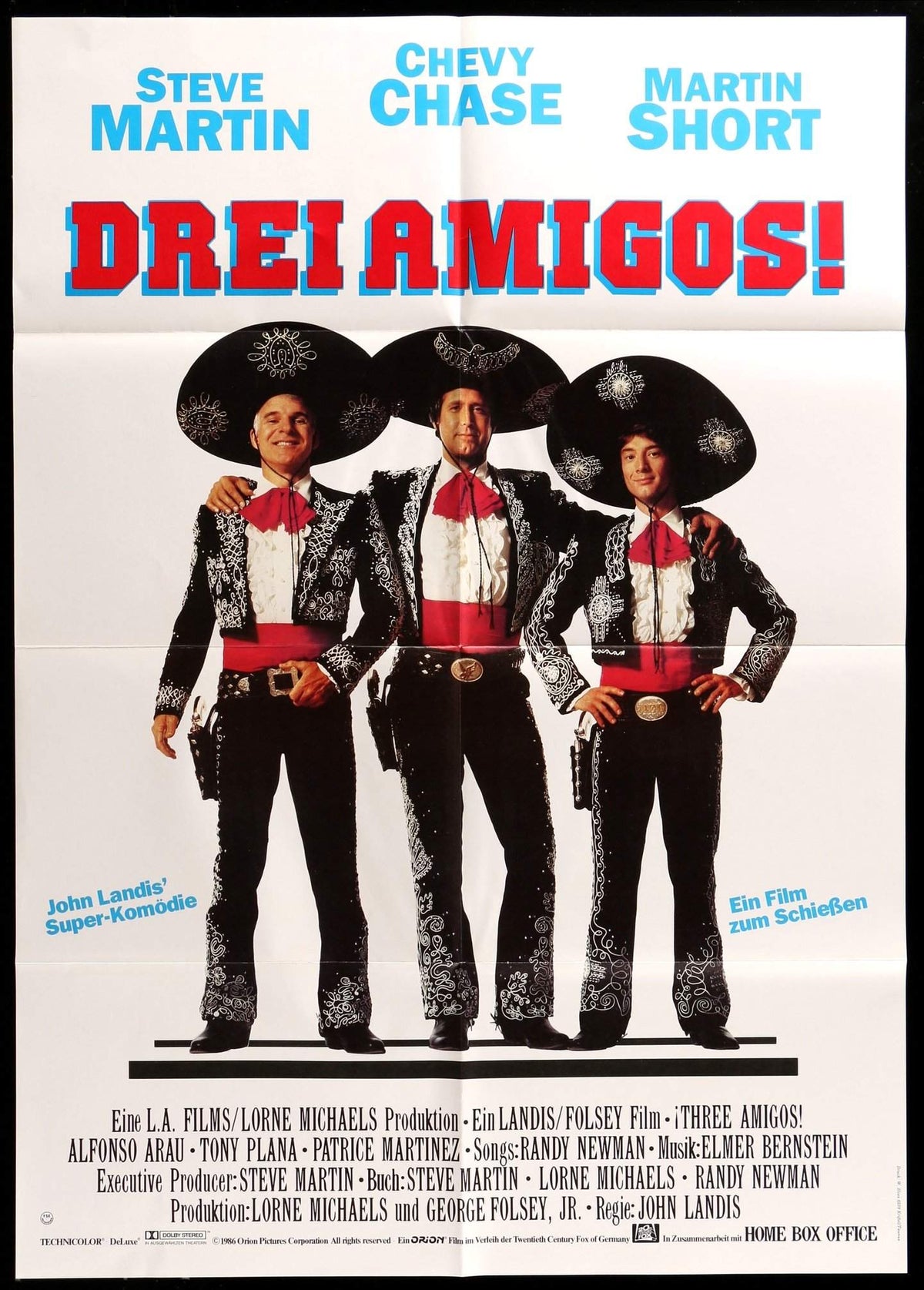Three Amigos (1986) original movie poster for sale at Original Film Art