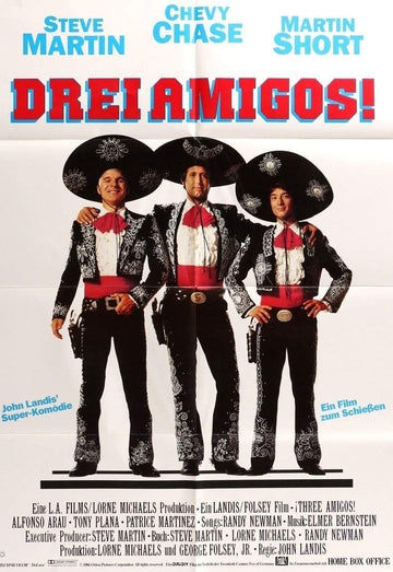 Three Amigos (1986) original movie poster for sale at Original Film Art - Vintage Movie Posters