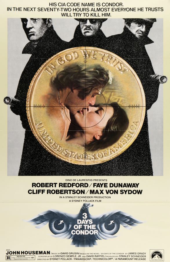 Three Days of the Condor (1975) original movie poster for sale at Original Film Art - Vintage Movie Posters