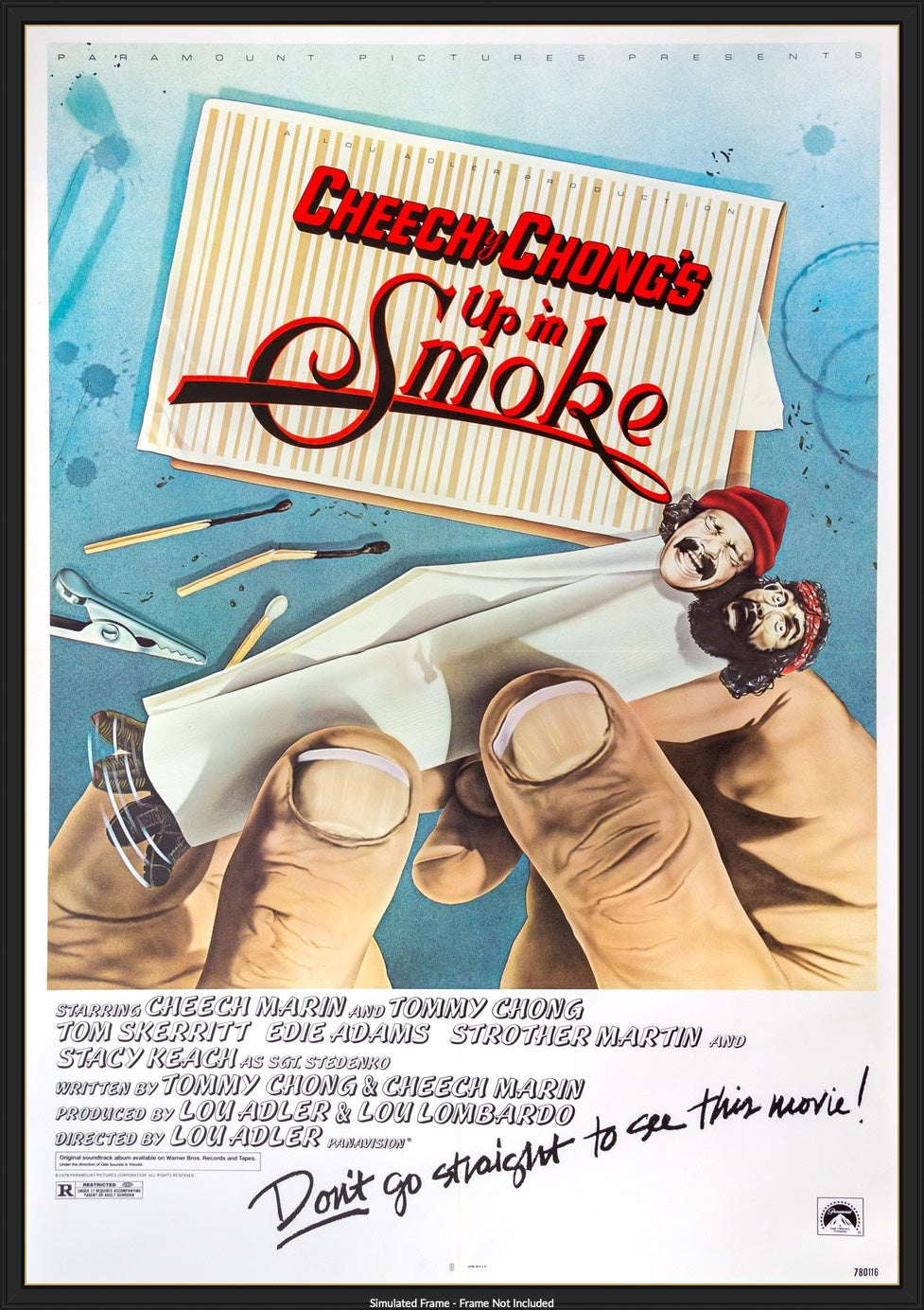 Up in Smoke (1978) original movie poster for sale at Original Film Art - Vintage Movie Posters