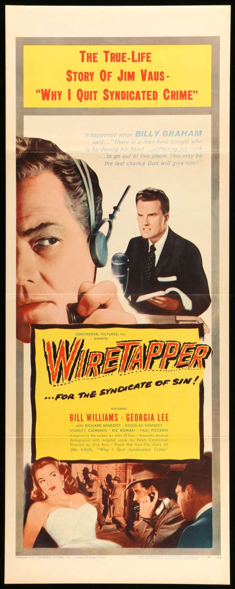 Wiretapper (1955) original movie poster for sale at Original Film Art