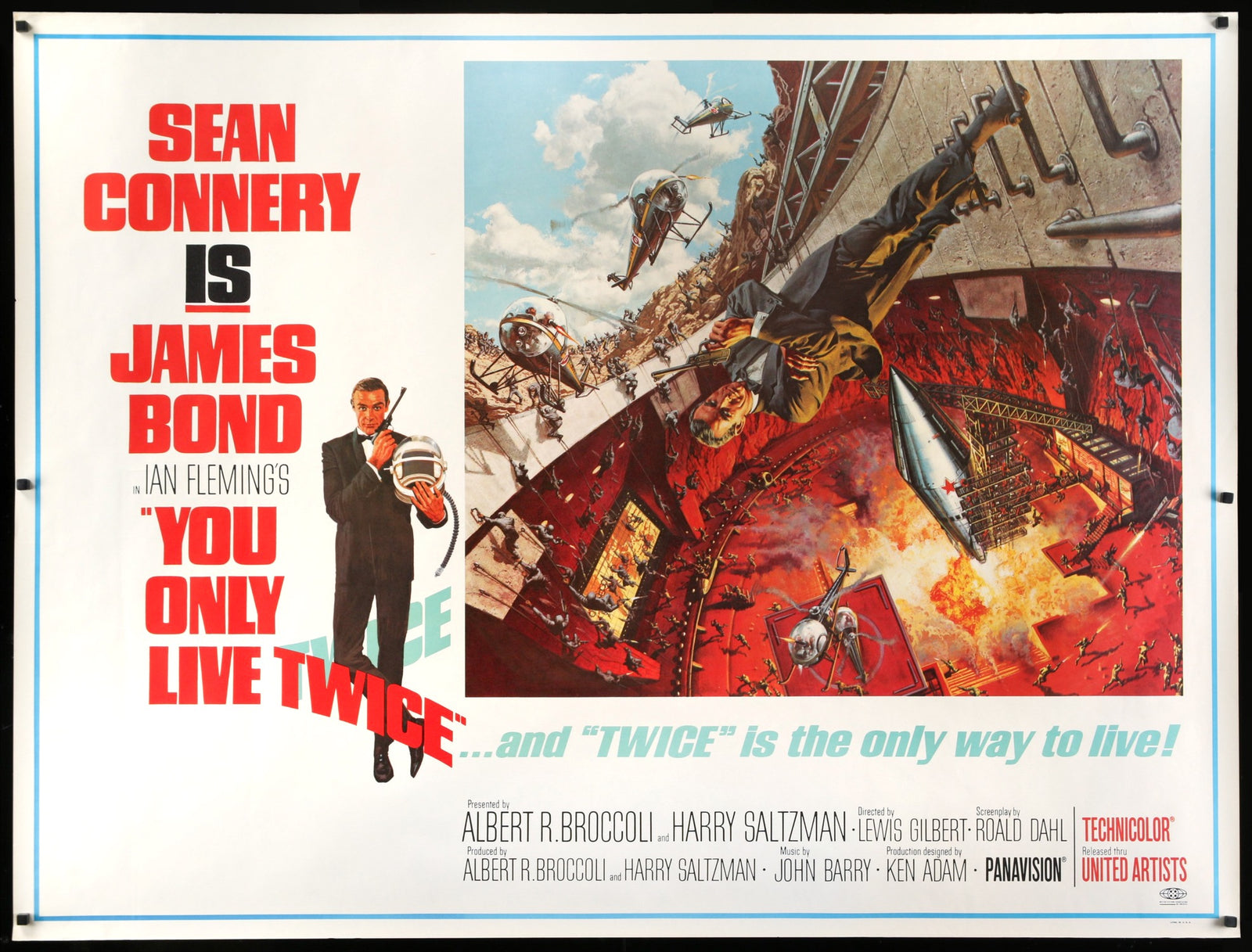 You Only Live Twice (1967) original movie poster for sale at Original Film Art - Vintage Movie Posters